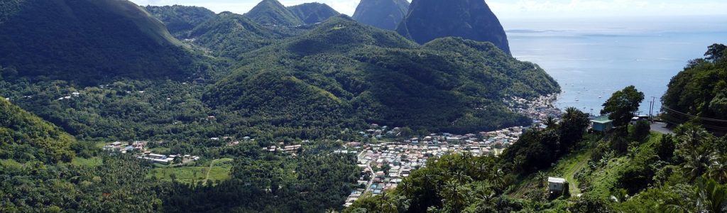 st lucia, caribbean, sea